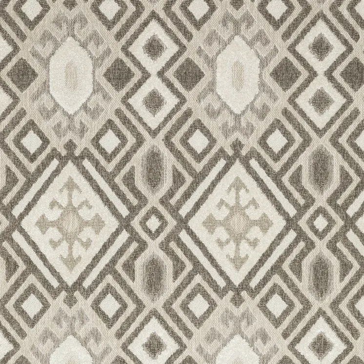 10' X 13' Brown And Beige Tribal Area Rug