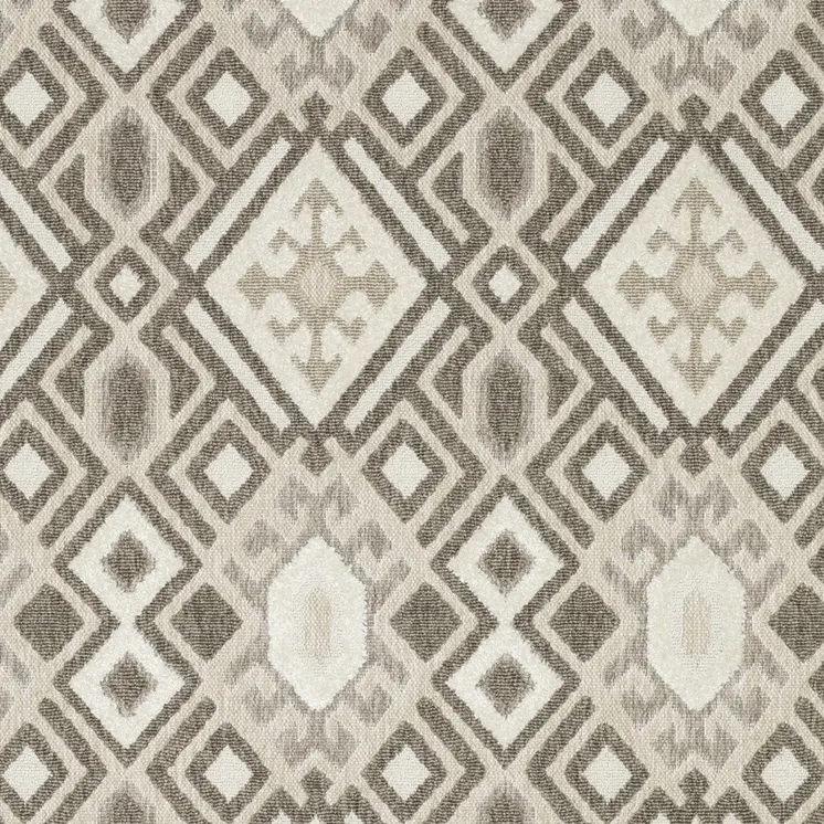 8' X 11' Brown And Beige Tribal Area Rug