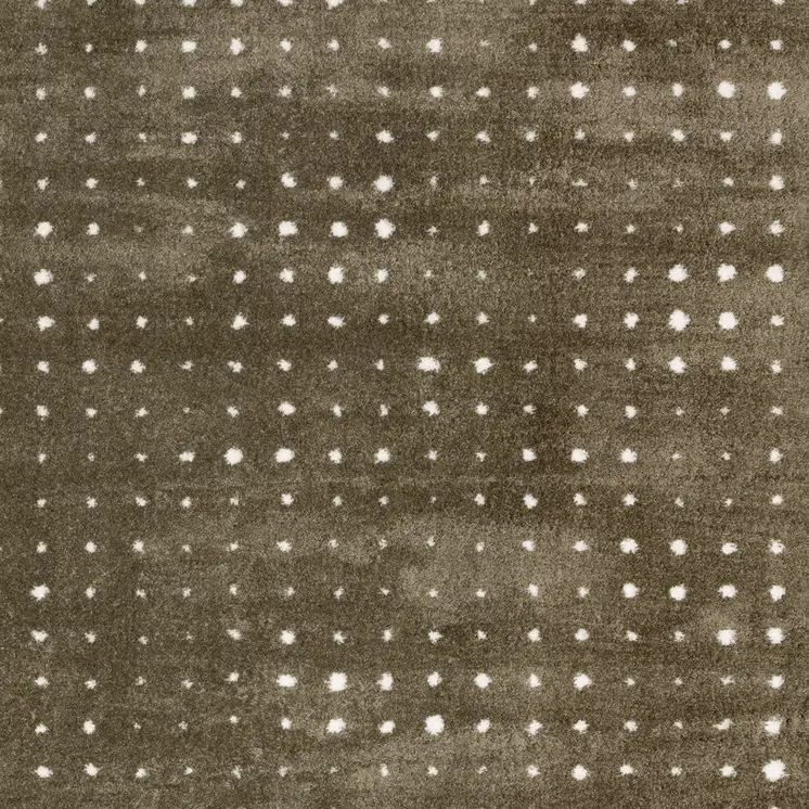 5' X 8' Brown And Ivory Geometric Area Rug