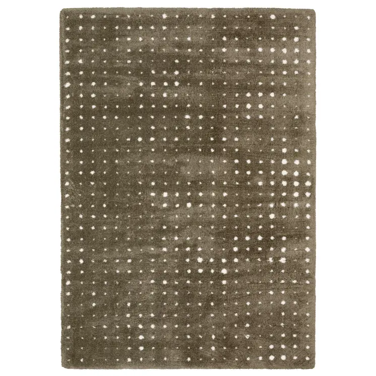 10' X 13' Brown And Ivory Geometric Area Rug