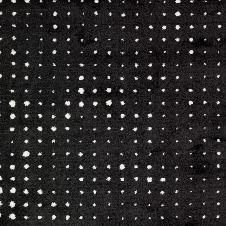 10' X 13' Black And Ivory Geometric Area Rug