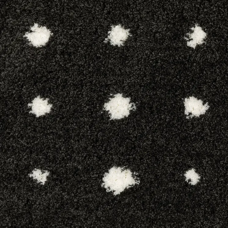 10' X 13' Black And Ivory Geometric Area Rug