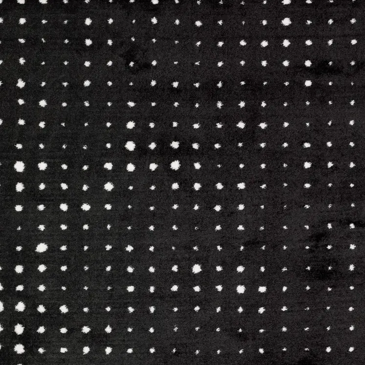 4' X 6' Black And Ivory Geometric Area Rug
