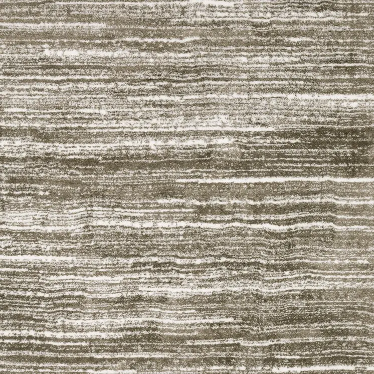 4' X 6' Brown And Ivory Striped Distressed Area Rug