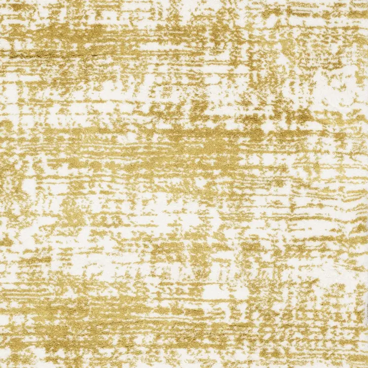10' X 13' Gold And Ivory Abstract Area Rug