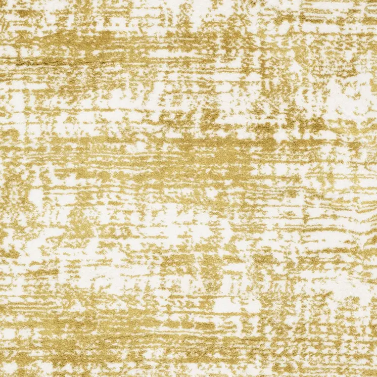 5' X 8' Gold And Ivory Abstract Area Rug