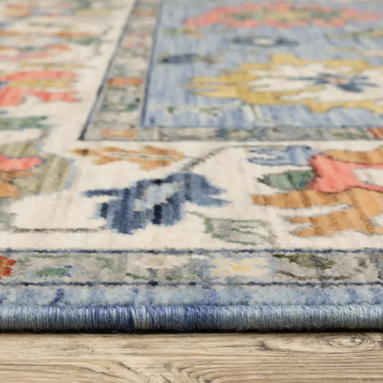 2' X 3' Gray And Light Gray Oriental Area Rug With Fringe