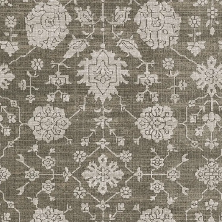 4' X 6' Gray And Light Gray Oriental Area Rug