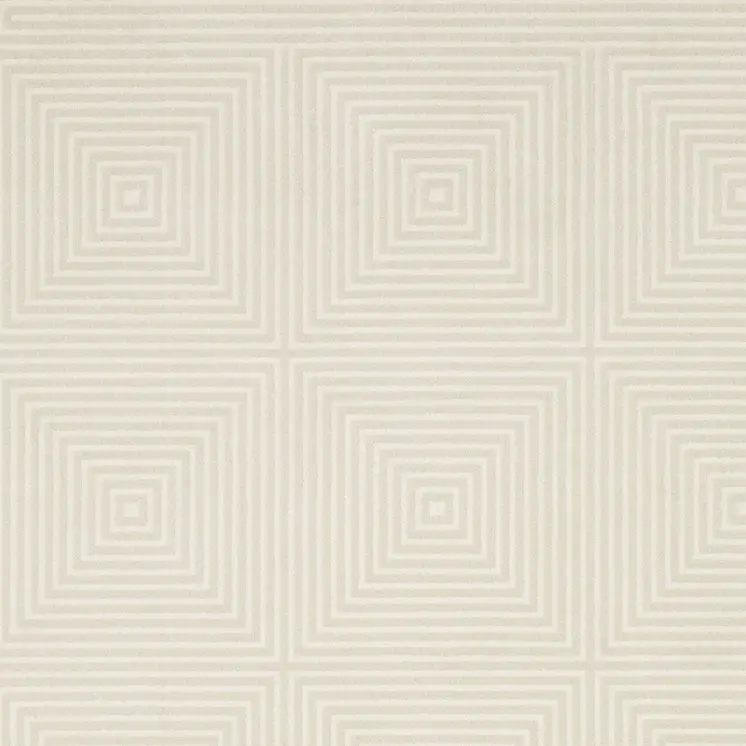 3' X 5' Ivory And Beige Geometric Area Rug
