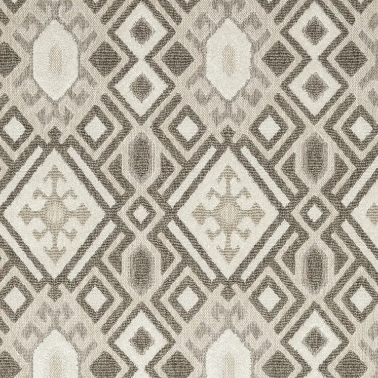 3' X 5' Brown And Beige Tribal Area Rug