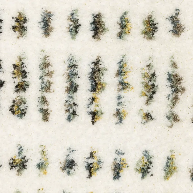 2' X 3' Ivory Yellow And Black Striped Area Rug