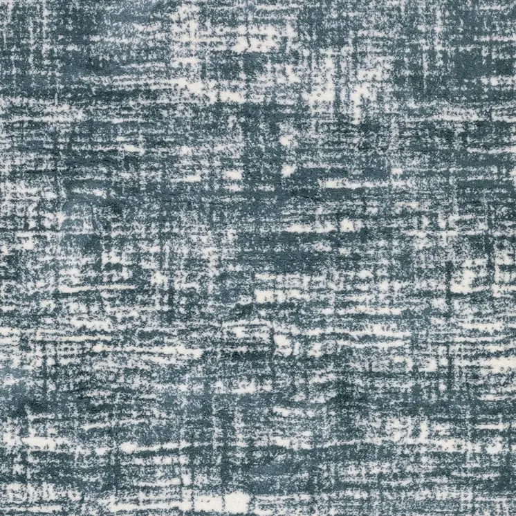 2' X 3' Teal And Ivory Geometric Area Rug