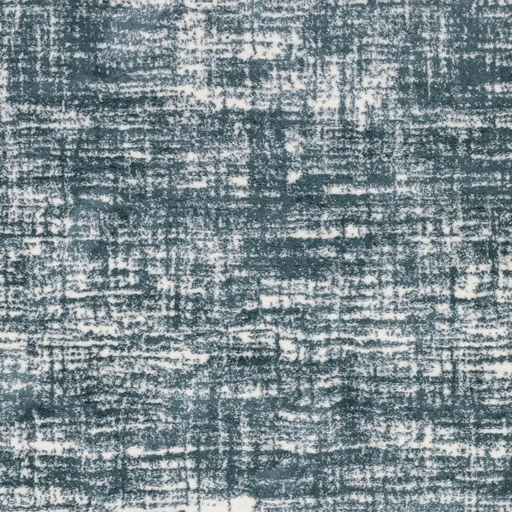 2' X 3' Teal And Ivory Geometric Area Rug