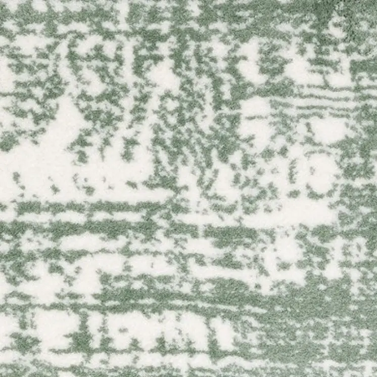 2' X 3' Green And Ivory Abstract Area Rug