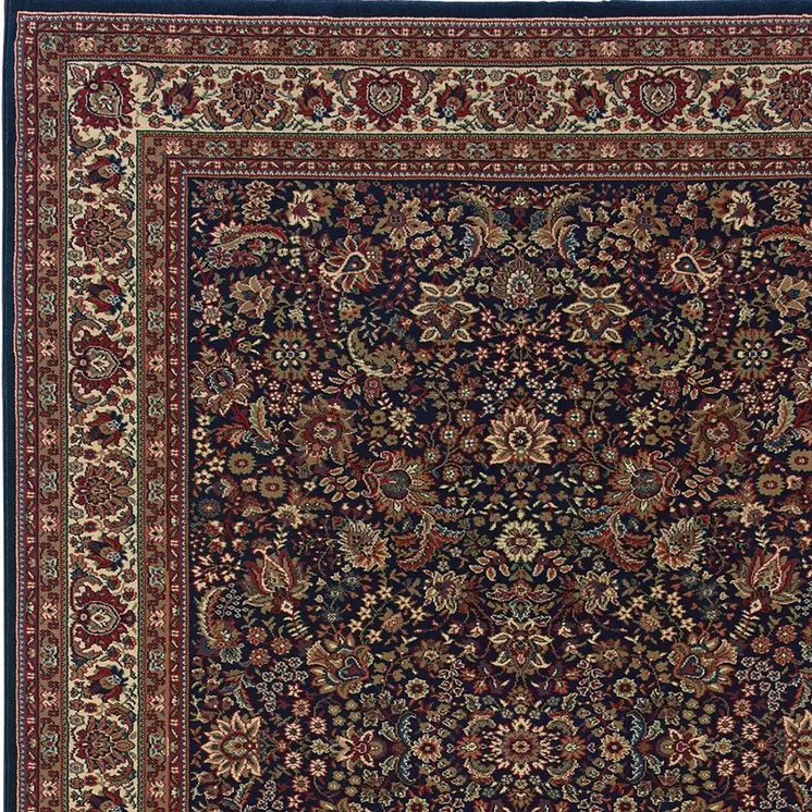 2' X 3' Blue And Red Oriental Area Rug