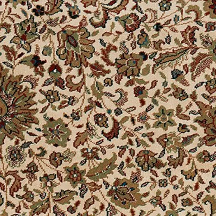 2' X 3' Ivory And Green Oriental Area Rug