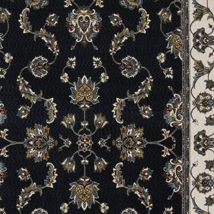 4' X 6' Ivory Oriental Area Rug With Fringe