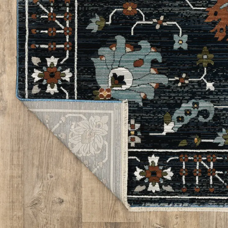 3' X 5' Rust Oriental Area Rug With Fringe