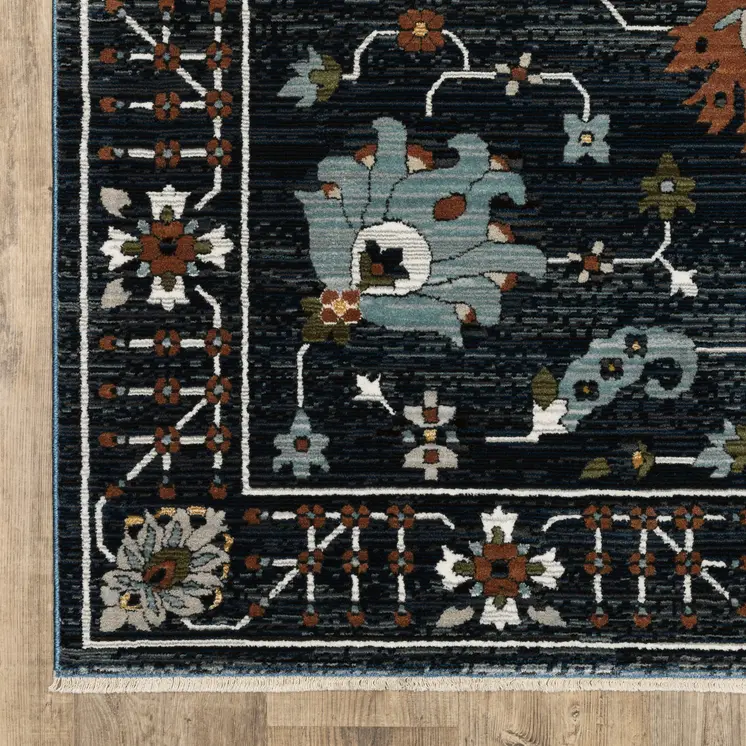 3' X 5' Rust Oriental Area Rug With Fringe