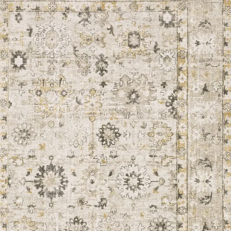 10' Beige And Gold Oriental Hand Tufted Runner Rug