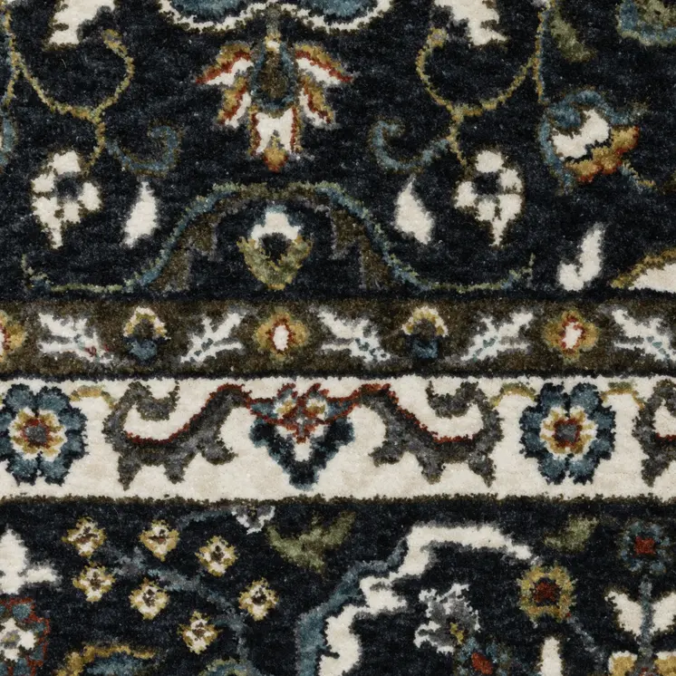 5' X 8' Gold Medallion Area Rug With Fringe