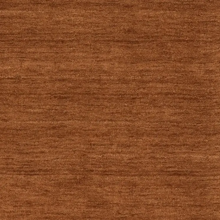 8' Rust Wool Hand Tufted Runner Rug