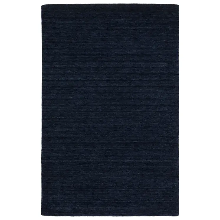5' X 8' Blue Wool Hand Tufted Area Rug