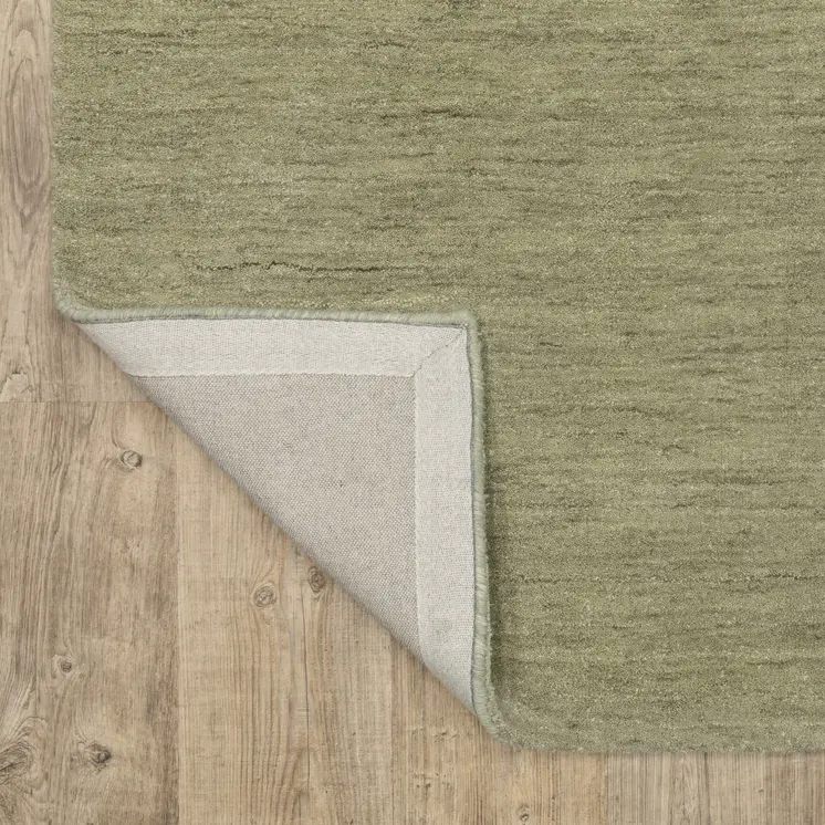 5' X 8' Sage And Green Wool Hand Tufted Area Rug