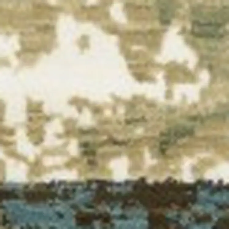 7' X 10' Beige And Blue Abstract Area Rug