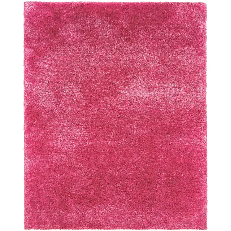 3' X 5' Pink Shag Hand Tufted Area Rug