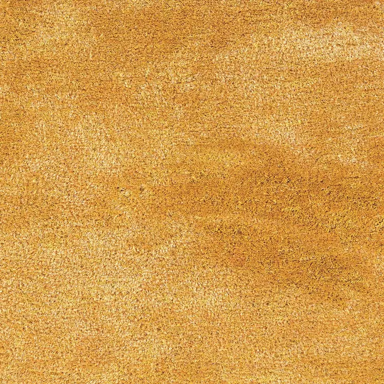 3' X 5' Gold Shag Hand Tufted Area Rug