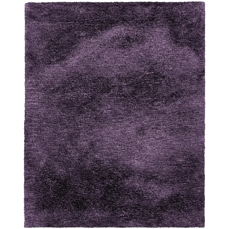 3' X 5' Purple Shag Hand Tufted Area Rug