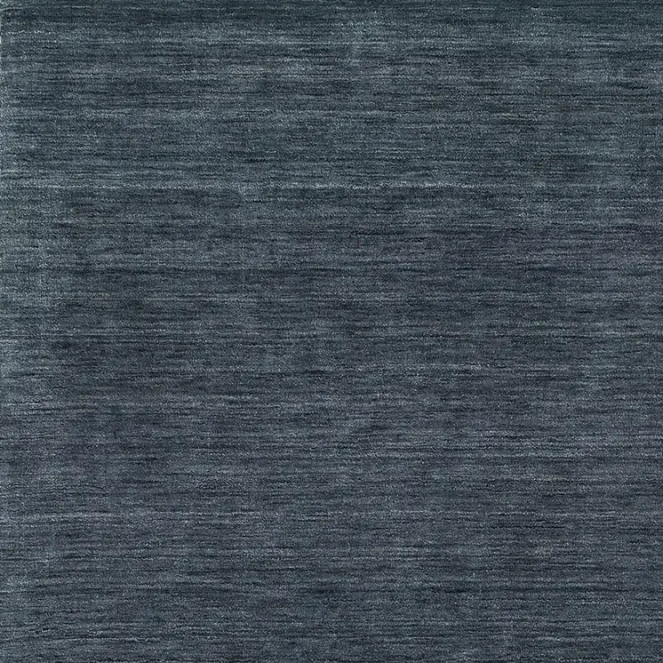5' X 8' Navy Blue Wool Hand Tufted Area Rug