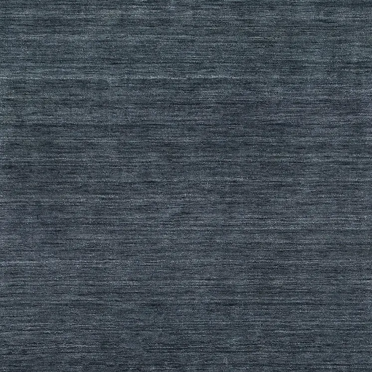 5' X 8' Navy Blue Wool Hand Tufted Area Rug