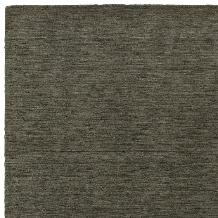 5' X 8' Charcoal Wool Hand Tufted Area Rug