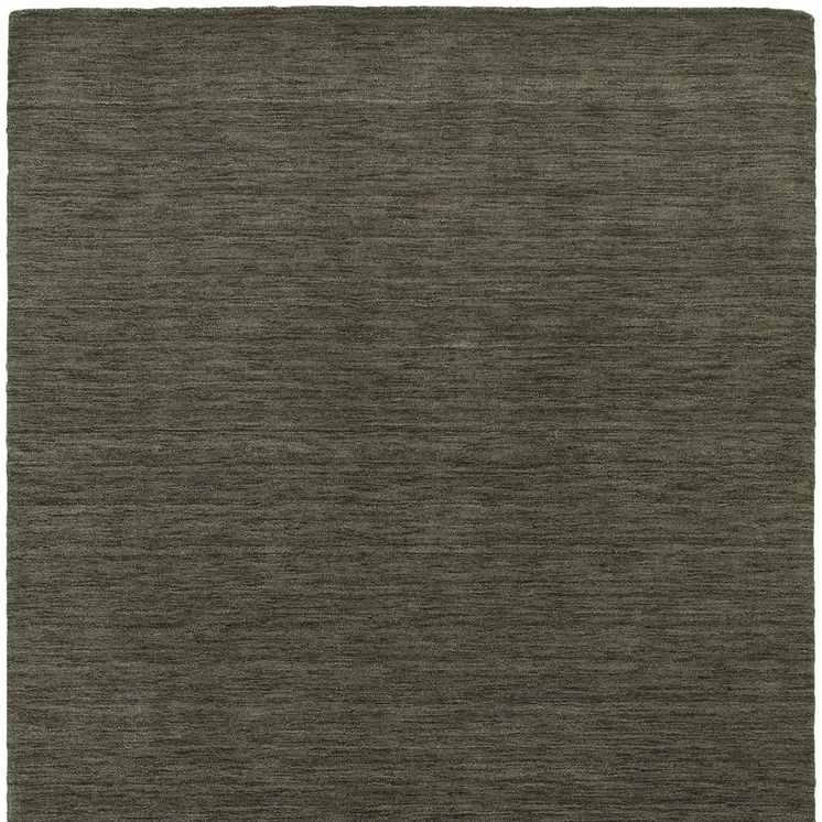 5' X 8' Charcoal Wool Hand Tufted Area Rug