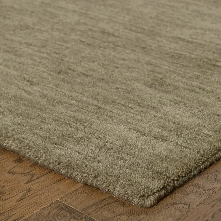 5' X 8' Gray Wool Hand Tufted Area Rug