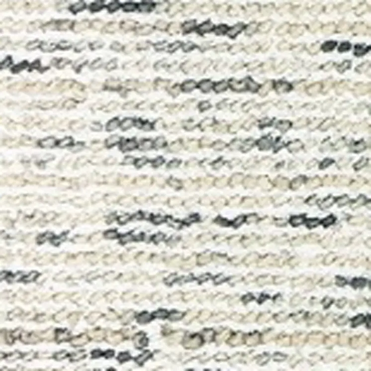 5' X 8' Ivory And Stone Hand Tufted Area Rug