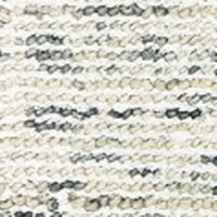 5' X 8' Ivory And Stone Hand Tufted Area Rug