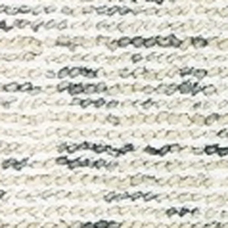 5' X 8' Ivory And Stone Hand Tufted Area Rug