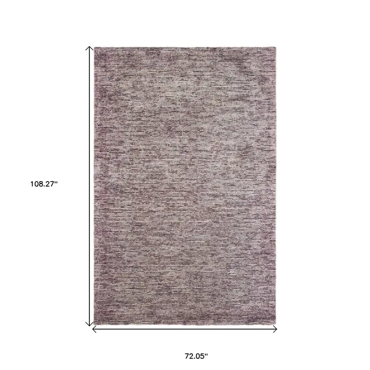 6' X 9' Purple And Pink Hand Tufted Area Rug