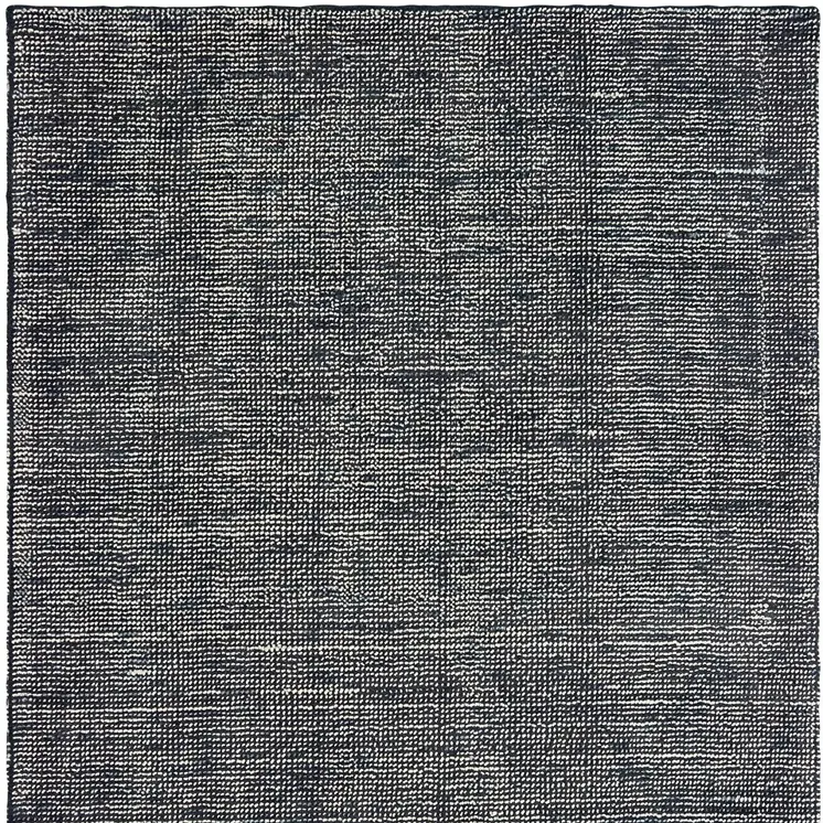 5' X 8' Charcoal And Black Hand Tufted Area Rug