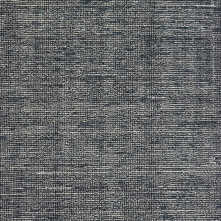 6' X 9' Charcoal And Black Hand Tufted Area Rug