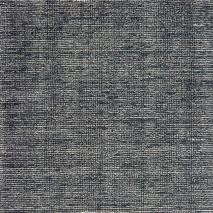 6' X 9' Charcoal And Black Hand Tufted Area Rug