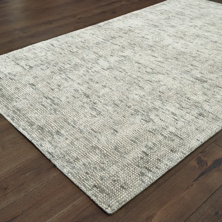 5' X 8' Stone And Gray Hand Tufted Area Rug