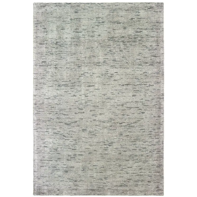 5' X 8' Stone And Gray Hand Tufted Area Rug