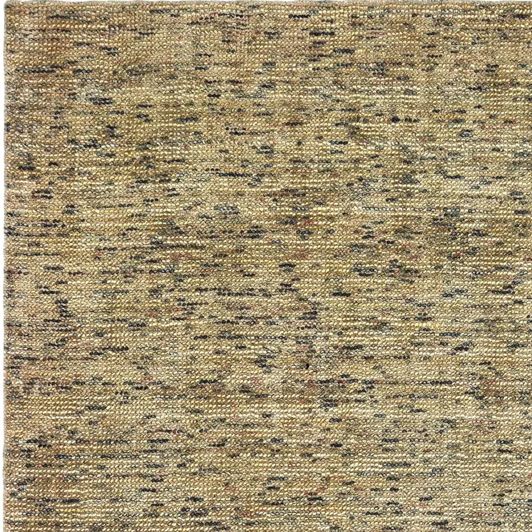 6' X 9' Gold And Green Hand Tufted Area Rug