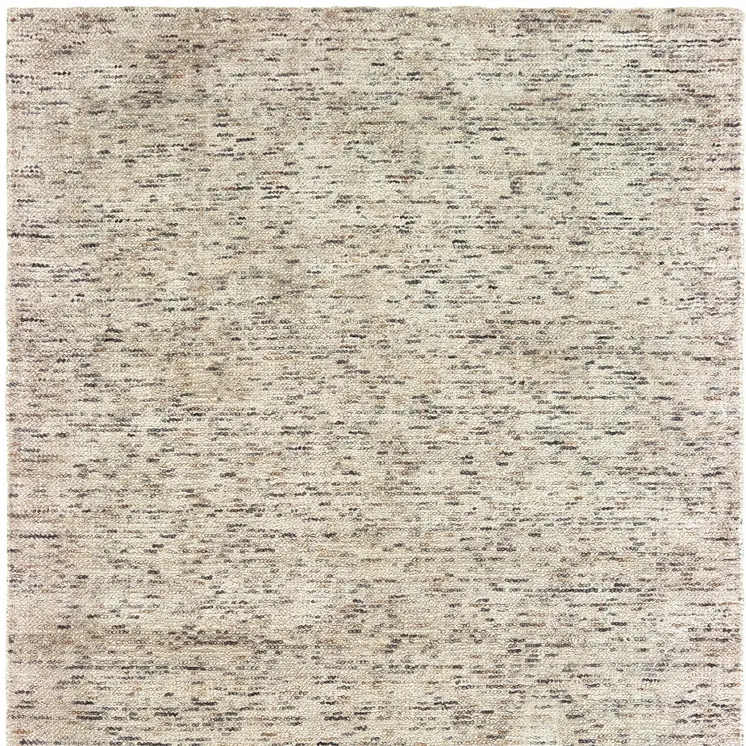 5' X 8' Ivory And Sand Hand Tufted Area Rug