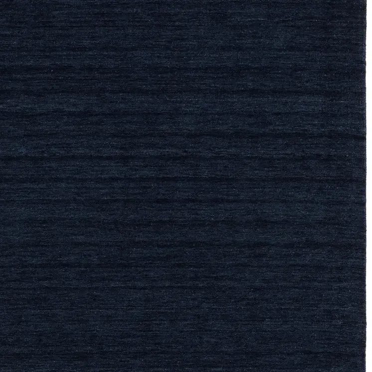 6' X 9' Navy Blue Wool Hand Tufted Area Rug