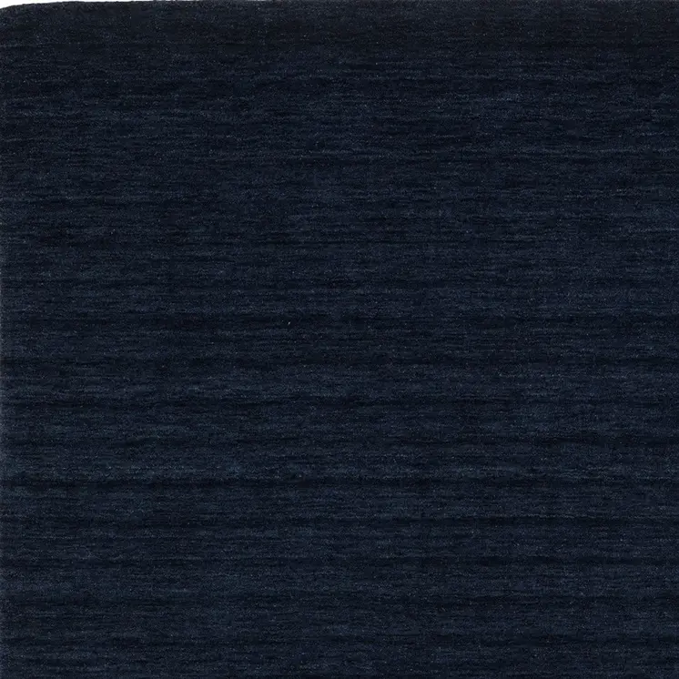 6' X 9' Navy Blue Wool Hand Tufted Area Rug